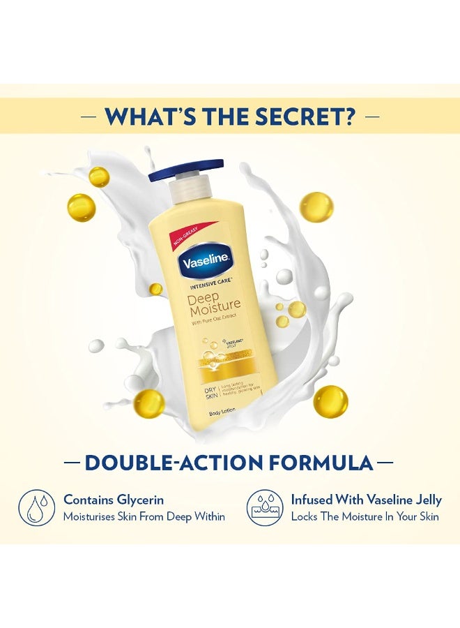 فازلين مرطب شفاه فازلين الأصلي، 17 غرام + سيروم فازلين المرطب بعمق، 400 مل - Image 2